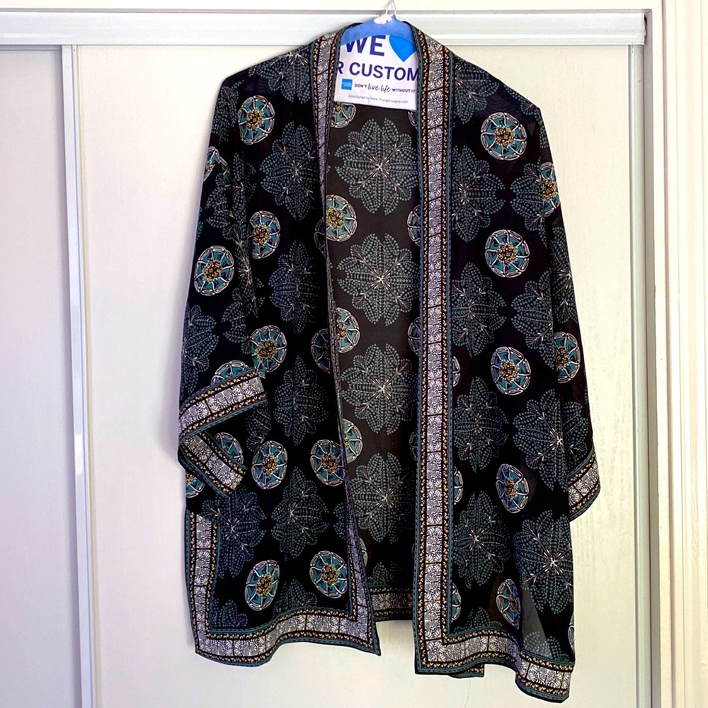 Max studio open kimono top